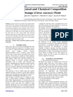 Analysis of Physical and Chemical Composition of Sweet Orange (Citrus Sinensis) Peels