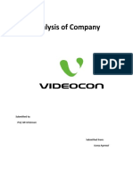 Analysis of Company: Submitted To