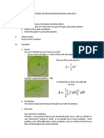 Semi-Detailed Lesson Plan (Polar Coordinates)