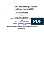 Management Accounting Tools For Organisational Sustainability
