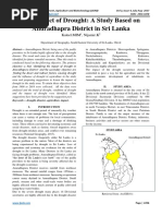 The Impact of Drought: A Study Based On Anuradhapra District in Sri Lanka