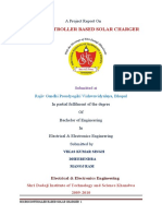 Microcontroller Based Solar Charger: A Project Report On