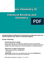 Inorganic Chemistry II Chemical Bonding and Geometry