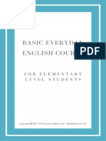 Basic Everyday English Course (For Elementary Level Students)