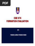 CGE 674 CGE 674 CGE 674 CGE 674 Formation Evaluation Formation Evaluation Formation Evaluation Formation Evaluation