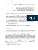 Gestion de Risques Appliquée Aux Réseaux RPL