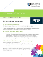 RCOG Air Travel Pregnancy