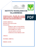 Investigación "Planes de Manejo y Trámites Ante La SCT y La Semarnat de Residuos Sólidos Urbanos y de Manejo Especial"