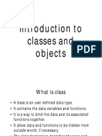 Classes and Objects