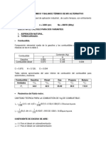 Calculo Termico y Balance Termico de Mci Alternativo