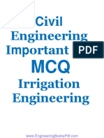 Civil Engineering Important 138 MCQs Irrigation Engineering