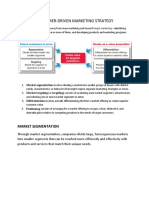 Customer-Driven Marketing Strategy: Market Segmentation