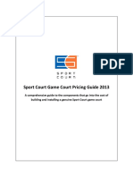 Game Court Pricing Guide 2013