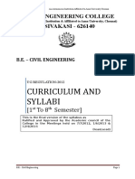 Civil Engineering - PSR COLLEGE SYLLABUS