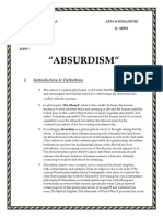 Absurdism To Be Print