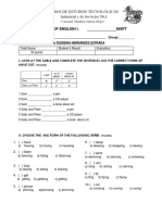 3 EXAM OF ENGLISH L. - SHIFT: Centros de Estudios Tecnológicos Industrial y de Servicios N0.1