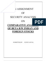 An Assignment OF Security Analysis ON: C C CCC CC C C C C CCCC