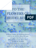 To The Flowers of Heidelberg