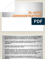 El Acto Administrativo