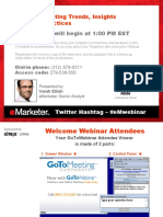 Mobile Marketing Trends, Insights and Best Practices: The Webinar Will Begin at 1:00 PM EST