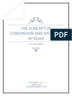 The Concept of Conversion and Apostasy in Islam