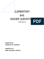 Elementary and Higher Surveying: (Laboratory)