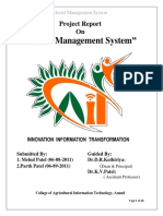 Report of Hostel Management System