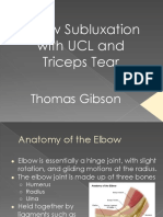 Elbow Subluxation With Ucl and Triceps Tear