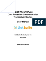 UART/RS232/RS485 Over Powerline Communication Transceiver Module User Manual