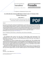 An Educational Journal Published in Latest Years of Otoman State: 7edrisat 0ecmuasõ