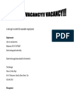 VACANCY