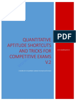 Quantitative Aptitude Shortcuts and Tricks For Competitive Exams