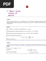 Basic State Values of Matter: Example 1.1