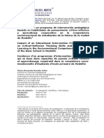 María Alexandra Rendón Uribe: Socioemocional A Través Del Pensamiento Crítico Reflexivo y El Aprendizaje Cooperativo, El