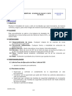 Procedimiento 05. Desatado de Rocas y Corte de Talud