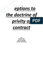 Exceptions To The Doctrine of Privity of Contract