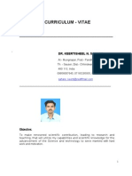 Curriculum - Vitae: Dr. Keertisheel N. Sahare