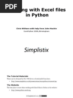 Working With Excel Files in Python: Chris Withers With Help From John Machin