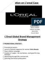 Presentation On L'oreal Case: Group Members