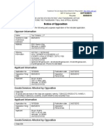 Opposer Information: Notice of Opposition