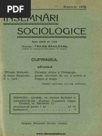 Insemnări Sociologice, Cernăuți. Anul I NR 8 Noembrie 1935