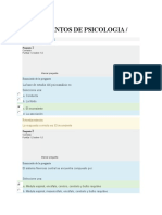 Quiz 1 Semana 3 Fundamentos Psicologia