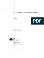 (SOLARIS) - ES330 - Sun Enterprise Cluster Administration Student Guide