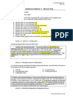 Sentence Patterns 1 - Answer Key: Section 1: Test What You Know