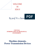 Welcome IN Sem Ii: by Prof. N. S. Surner