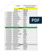 SR.# Design Range of Band Pass and Band Stop Filter: Student ID