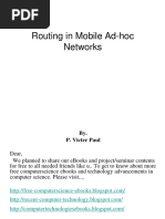 Routing in Mobile Ad-Hoc Networks