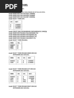 Merelasikan Tabel: Create Table Gaji (Gol Char (1) Primary Key Not Null, Gaji Int (8) )