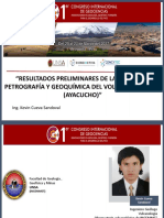 Resultados Preliminares de La Geología, Petrografía y Geoquimica Del Volcán Sara Sara (Ayacucho) - Kevin Cueva