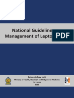 Leptospirosis National Guidelines - Sri Lanka